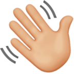 Winkender Hand Emoji